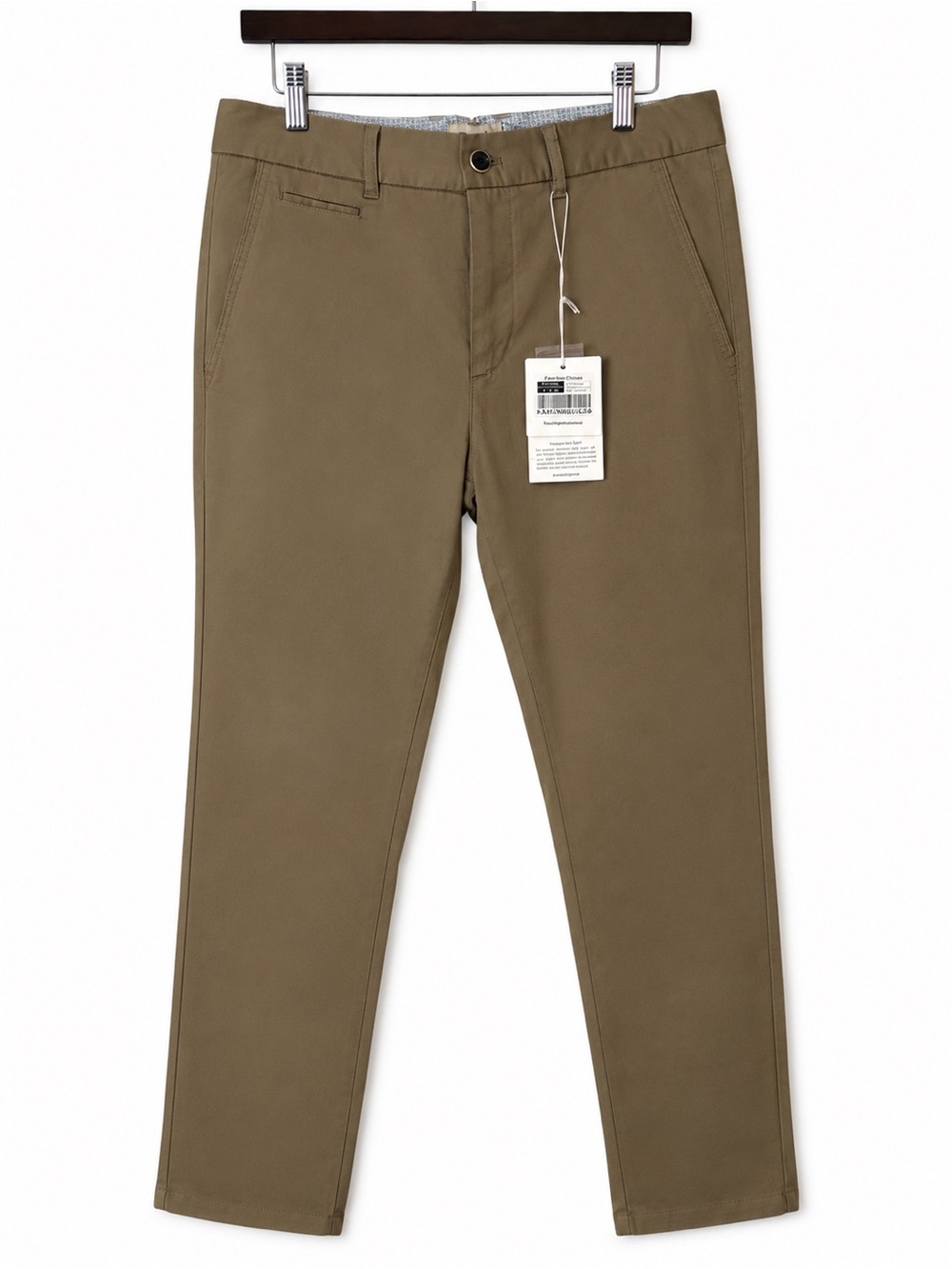 PERK Feel Good Chinos – Slim Fit + Stretch – Dark Khaki – 32x30 NWT